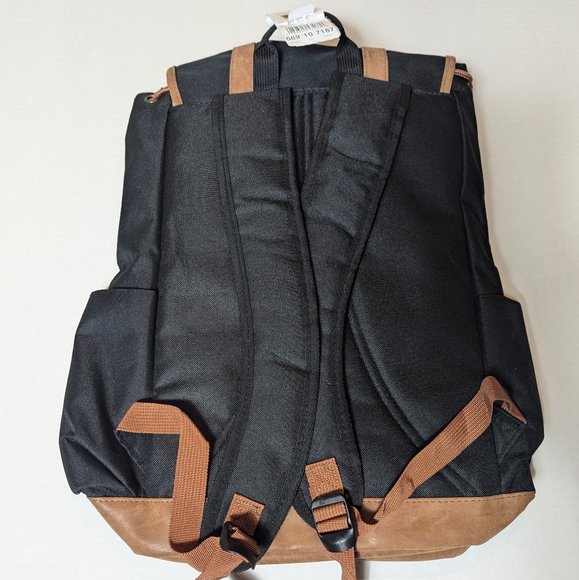 BENRUS Heritage Backpack - Black with Accents of Brown - Picture 8 of 13